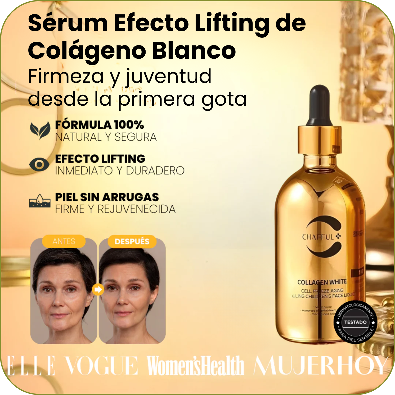 Sérum Efecto Lifting de Colágeno Blanco